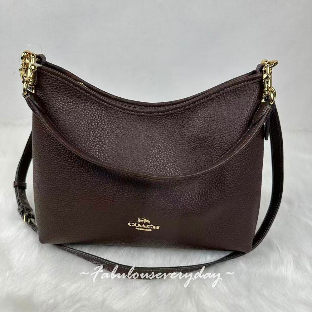 Coach Laurel Shoulder Bag Crossbody In Leather/Gold/Maple CR148 NWT